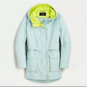 JCrew Perfect Lightweight Jacket Faded Mint and Lime Green